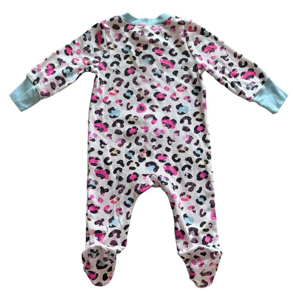 Nike & Under Armor Bundle of 2 Zip Up Footed Onsies Baby Pajamas Size 6 Month - Picture 5 of 15